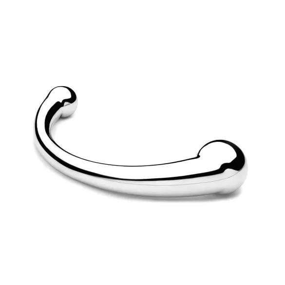 NJOY Pure Wand - dildo ad uncino anale (argento)