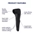 Satisfyer Men Wand - vibratore per glande ricaricabile e impermeabile (nero)