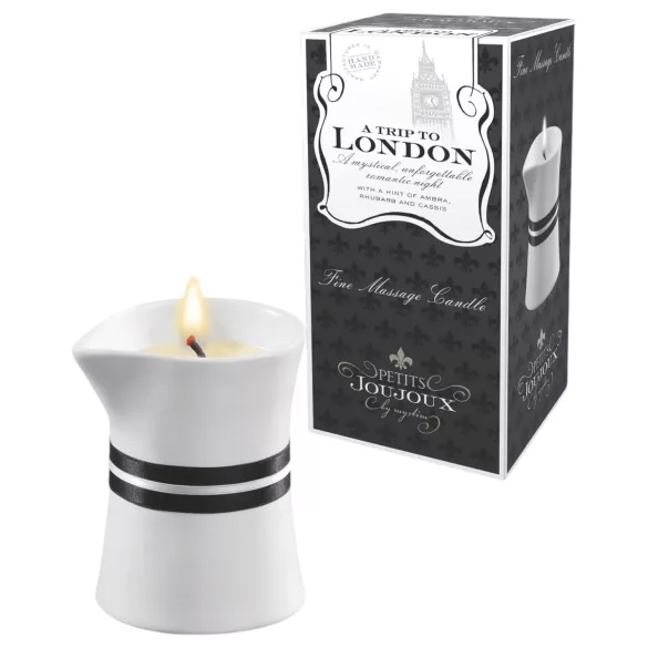 Petits Joujoux London - candela da massaggio - rabarbaro ambra - 120ml