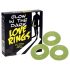 Love Rings - set di anelli fallici fosforescenti (3 pezzi)