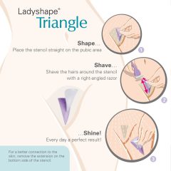   Triangolo Ladyshape - Rasoio per il fai-da-te di precisione intima