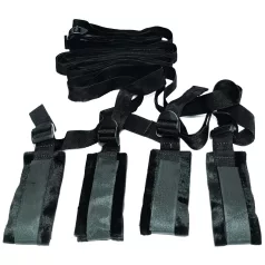 S&M - set bondage per letto - nero