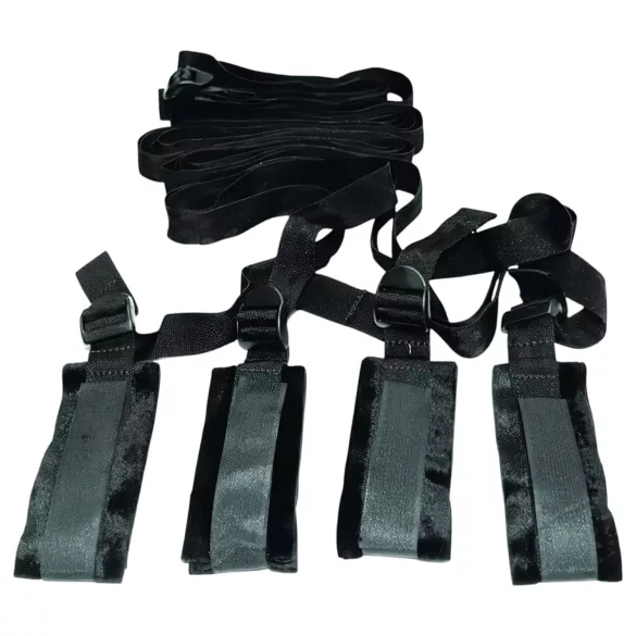 S&M - set bondage per letto - nero