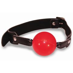   Mordacchia in silicone per principianti, con cinturino in ecopelle (rosso-nero)