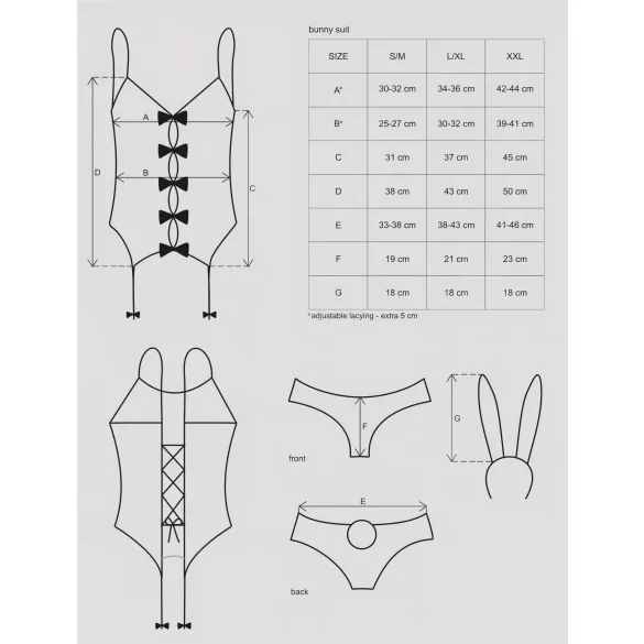 Obsessive - Costume coniglietta sexy - rosa