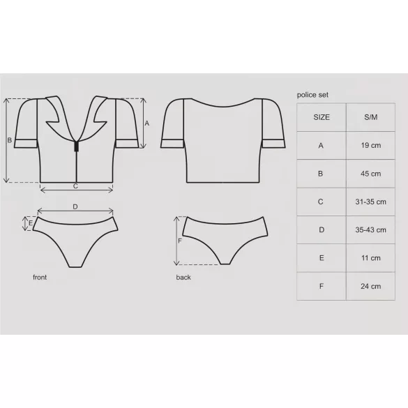 Obsessive Police - set costume da poliziotta (S/M)