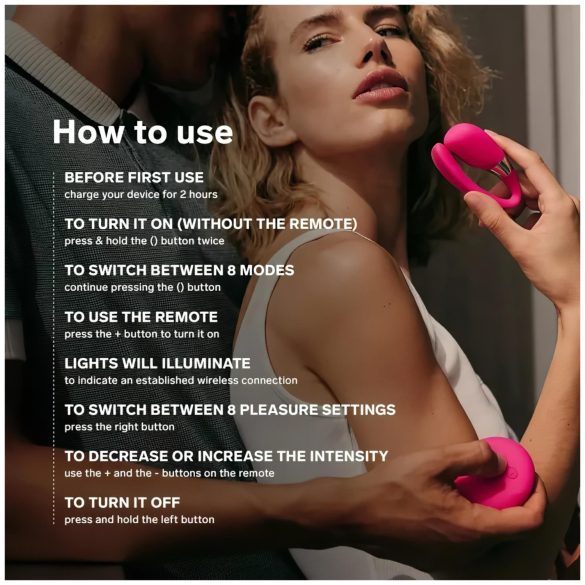 LELO Tiani 3 - vibratore per coppia - silicone - viola