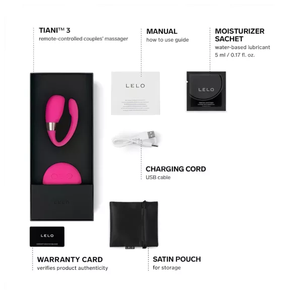 LELO Tiani 3 - vibratore per coppia - silicone - rosa