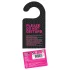 Set di dadi del sesso con appendiporta (nero-rosa)