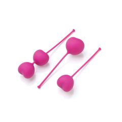   Set di palline vaginali Ohmibod Lovelife per il rafforzamento dei muscoli profondi - cuore rosa (3 pezzi)