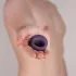 Je Joue Mio - anello vibrante ricaricabile impermeabile - silicone viola