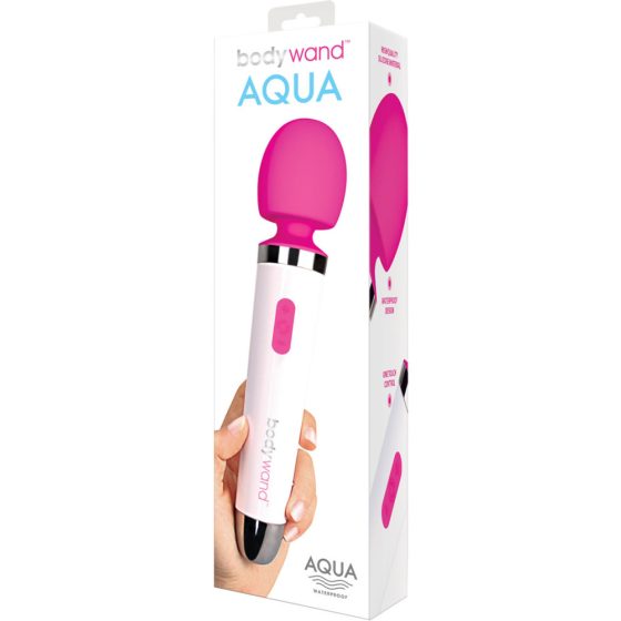 Bodywand Aqua Wand - Vibratore Massaggiante Impermeabile (Bianco-Rosa)