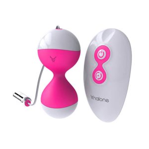Esercitatore Kegel NALONE Miu Miu - duo di palline vaginali ricaricabili con vibrazione (rosa)