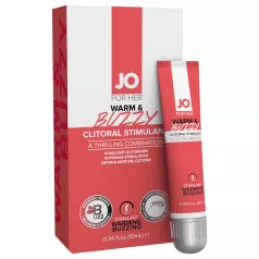   System JO - WARM & BUZZY - gel stimolante per il clitoride per donne (10 ml)
