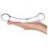 GLAS - Dildo doppio in vetro trasparente per punto G