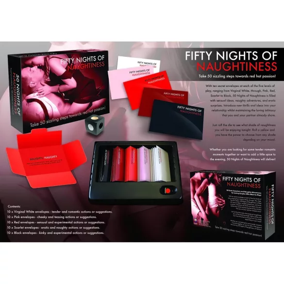 FIFTY NIGHTS OF NAUGHTINESS - gioco da tavolo erotico per adulti - in inglese