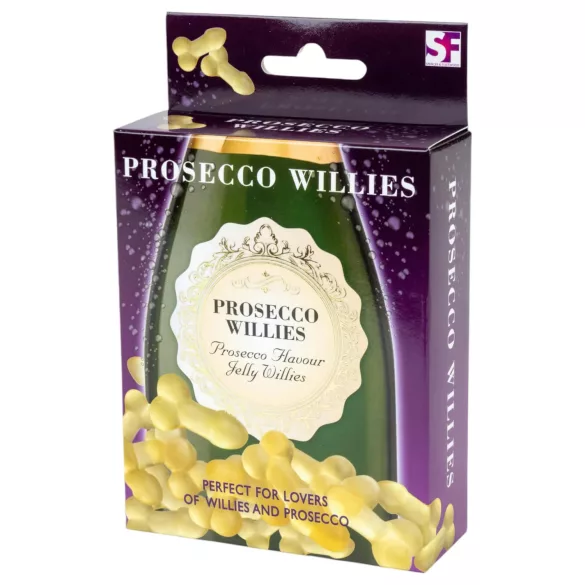 Prosecco Willies - caramelle gommose a forma di pisellino, gusto prosecco (120 g)