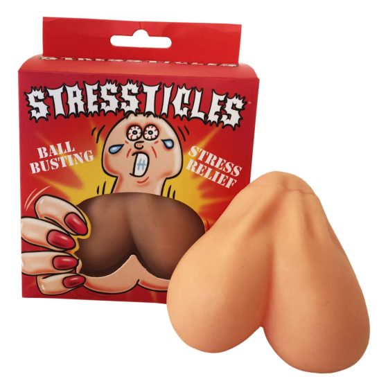Stressticles - palla antistress - testicoli (naturale)