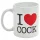 Tazza "I Love Cock" - regalo erotico (bianca)