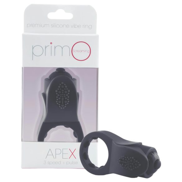Screaming Primo - anello vibrante per il pene (nero)