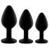 Rianne - Set anale in silicone 3 pezzi (nero)