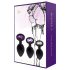 Rianne - Set anale in silicone 3 pezzi (nero)