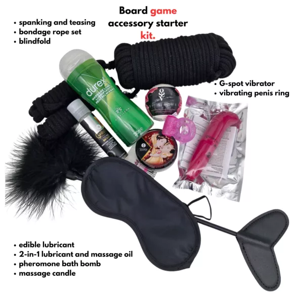 Set accessori per gioco di società erotico - principianti (9 pezzi)