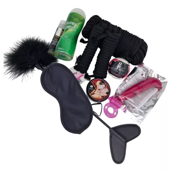 Set accessori per gioco di società erotico - principianti (9 pezzi)
