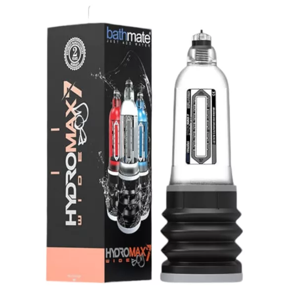Bathmate Hydromax 7 Wide - pompa per il pene idraulica - trasparente