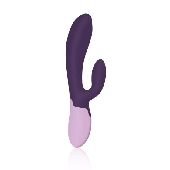 Vibratore per clitoride e punto G Rianne Essential Xena" ricaricabile, con riscaldamento e doppio motore (violetto scuro)"