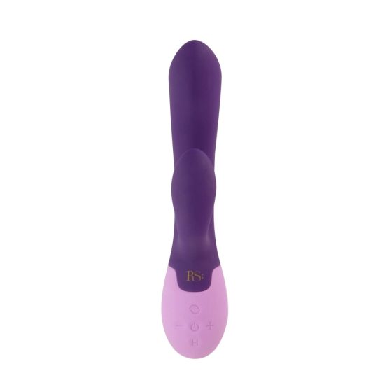 Vibratore per clitoride e punto G Rianne Essential Xena" ricaricabile, con riscaldamento e doppio motore (violetto scuro)"