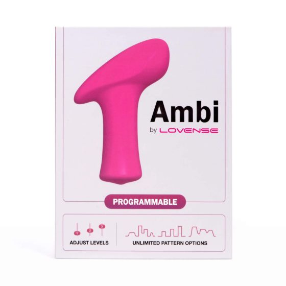LOVENSE Ambi - vibratore per clitoride smart con doppio motore (rosa)