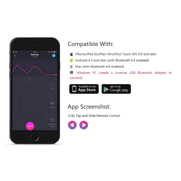 LOVENSE Lush 2 - ovetto vibrante smart (rosa)