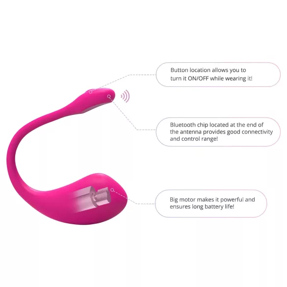 LOVENSE Lush 2 - ovetto vibrante smart (rosa)