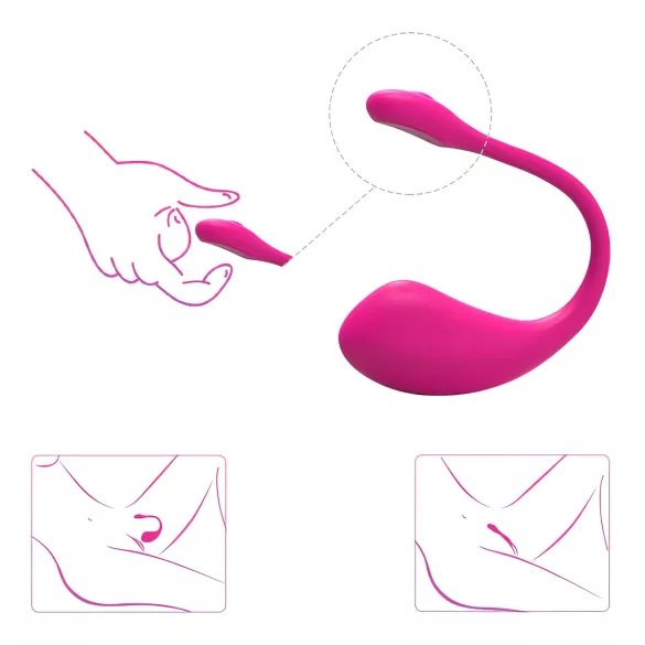 LOVENSE Lush 2 - ovetto vibrante smart (rosa)