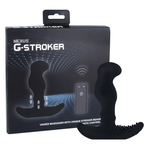 Nexus G-stroker - vibratore prostatico nero con telecomando
