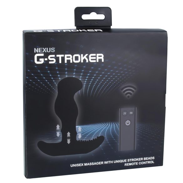 Nexus G-stroker - vibratore prostatico nero con telecomando