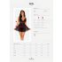 Obsessive Idillia - leggero completo in pizzo con babydoll e perizoma (nero) - L/XL
