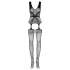 Obsessive F217 - completo rete fantasia fiocco raso - nero S-L