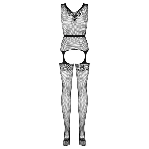 Obsessive F217 - completo rete fantasia fiocco raso - nero S-L