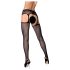 Obsessive S307 - completo reggicalze fiorato - nero (S-L)