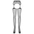 Obsessive S307 - completo reggicalze fiorato - nero (S-L)
