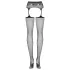 Obsessive S307 - completo con reggicalze nero a fiori (S-L)