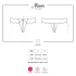 Obsessive Miamor - tanga donna aperta con strass - pizzo nero