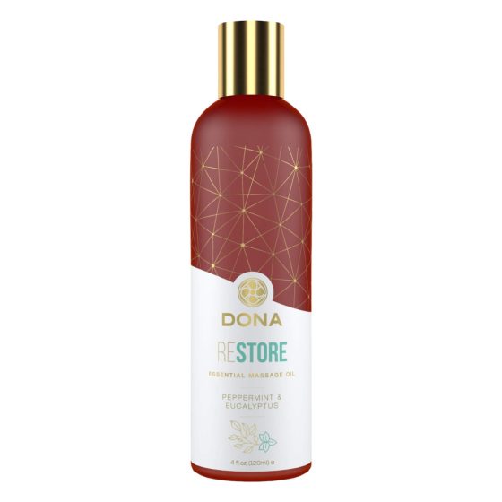 Olio da massaggio vegano rinvigorente menta piperita-eucalipto (120ml)