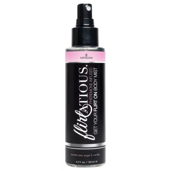 Sensuva Flirtatious - spray corpo ai feromoni - vaniglia e fava tonka 125ml