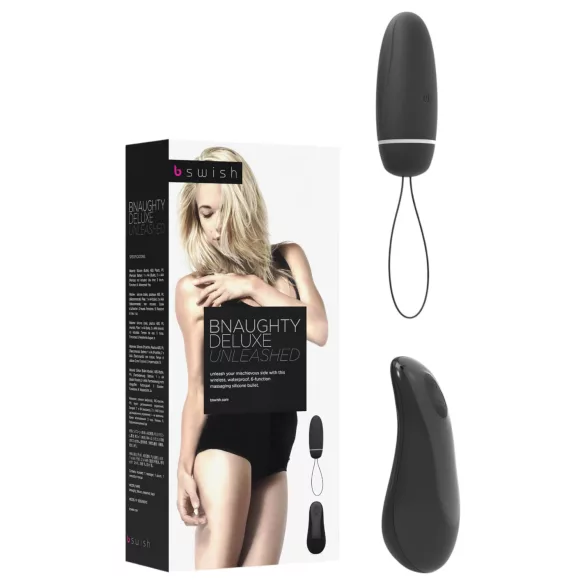 B SWISH Deluxe - uovo vibrante wireless (nero)