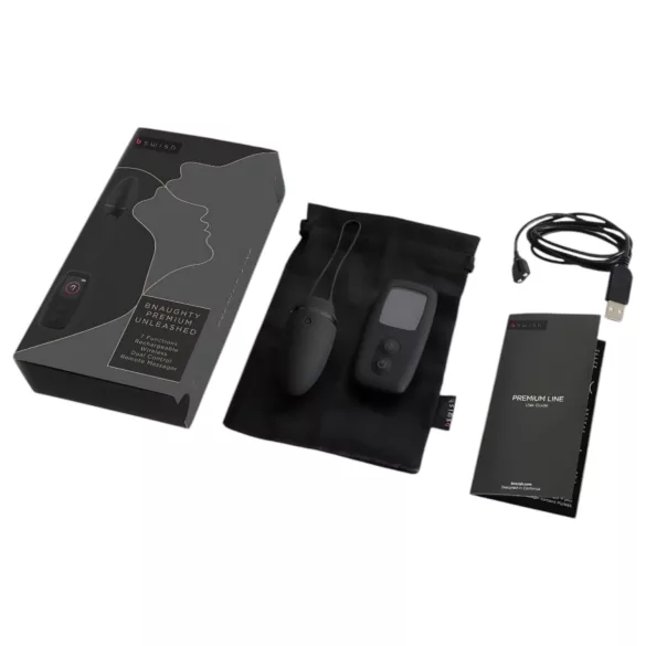 B SWISH Premium - ovetto vibrante radio a batteria ricaricabile e indossabile (nero)