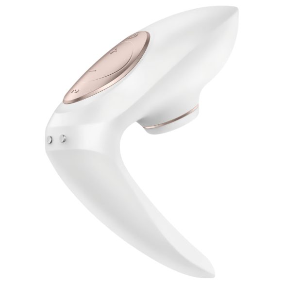 Satisfyer Pro 4 Coppie - vibratore a onde d'aria con batteria (bianco)