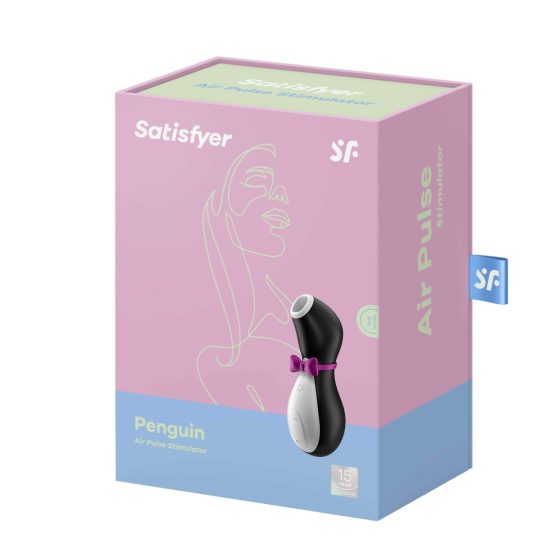 Satisfyer Penguin - Stimolatore Clitorideo Ricaricabile e Impermeabile (Bianco e Nero)